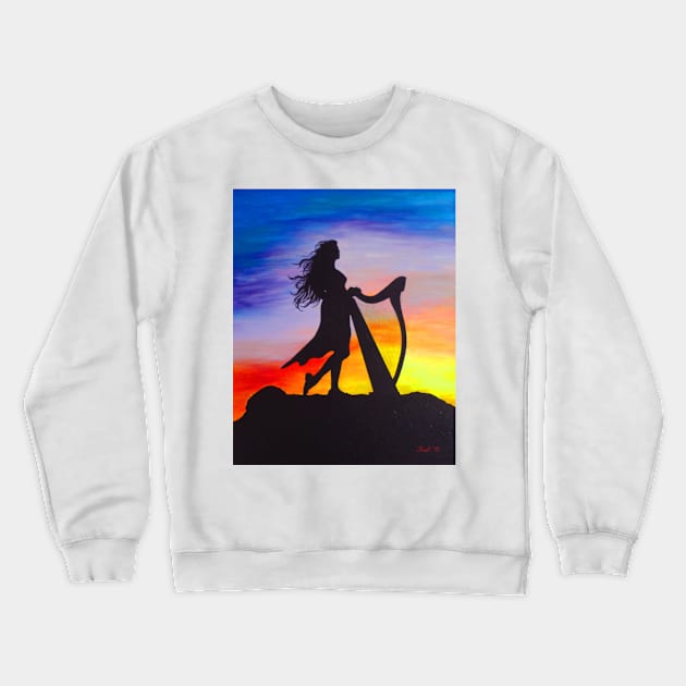 The harpist Crewneck Sweatshirt by wernerszendi